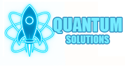 Quantum solutions atom logo