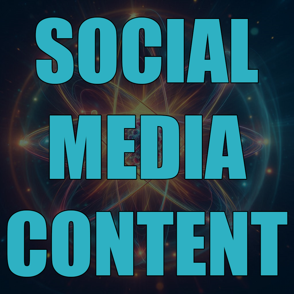 social media content logo